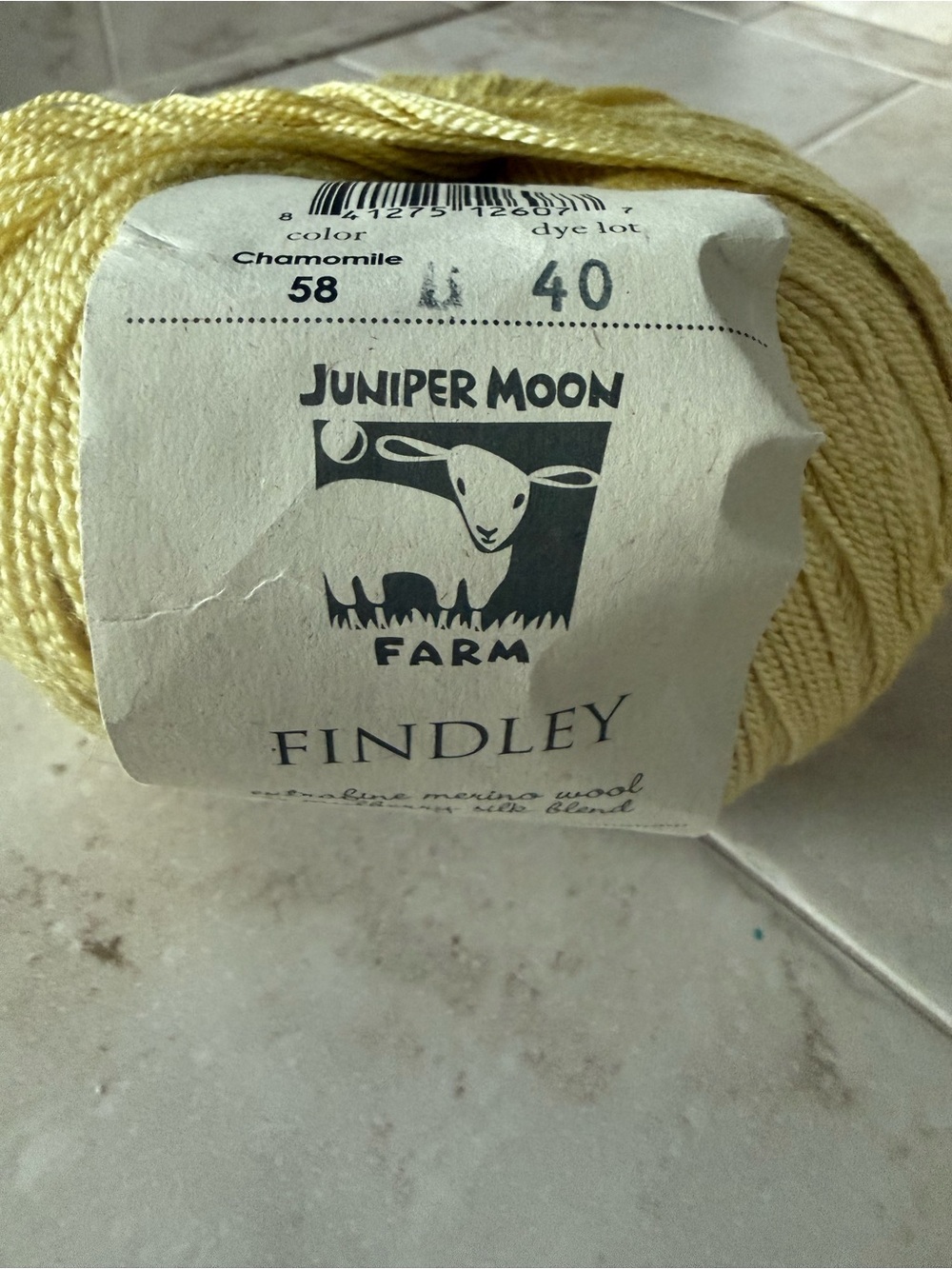 Juniper Moon Farm Findley Yarn - Chamomile Yellow